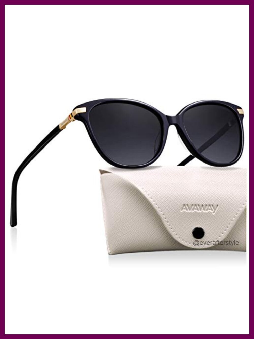 Cat Eye Polarized Sunglasses Acetate Frame UV Protection